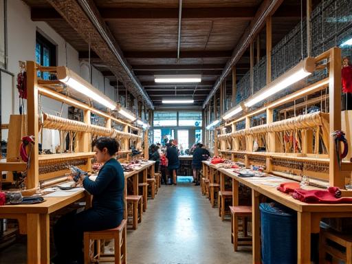 Interior del taller textil